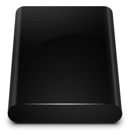 Black Drive Internal Icon 256x256 png
